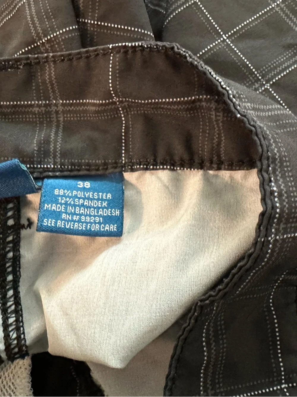 Men's Black Plaid Swim Hybrids - Lightweight Quick-Dry